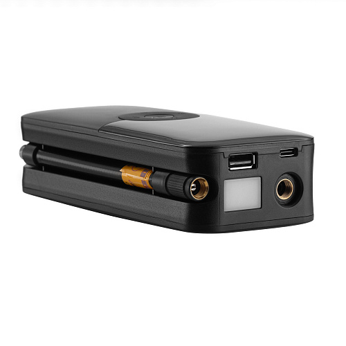 Type-C и USB разъемы, светодиодный фонарь, конструкция с защитой от ожогов